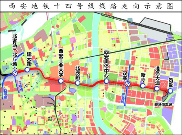 西安地鐵14號線最新線路圖，城市發(fā)展的脈絡(luò)與未來展望